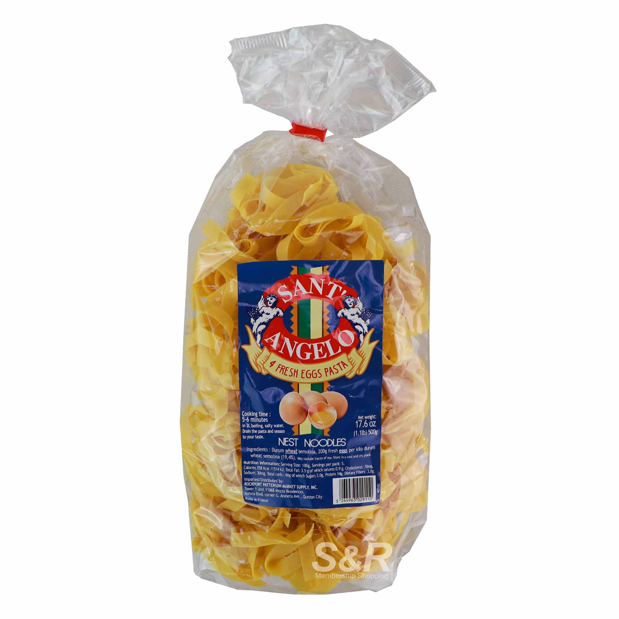 Sant' Angelo 4 Fresh Eggs Pasta Nest Noodles 500g Sant' Angelo 4 Fresh Eggs Pasta Nest Noodles 500g